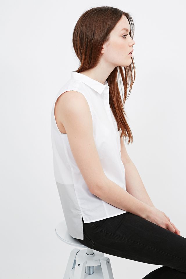 Calvin Klein Jeans Watalina Camisa sin mangas en blanco Urban