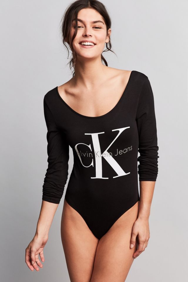 Calvin klein deals black bodysuit