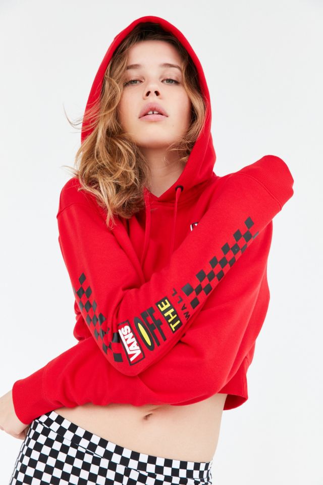 Vans UO Red Cropped Hoodie