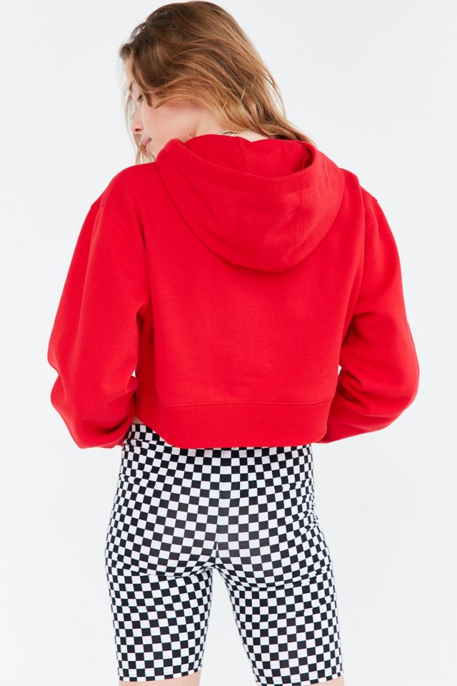 Vans & UO Red Cropped Hoodie #2