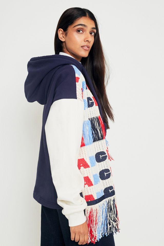Angel Chen Jacquard Logo Fringed Hoodie #4