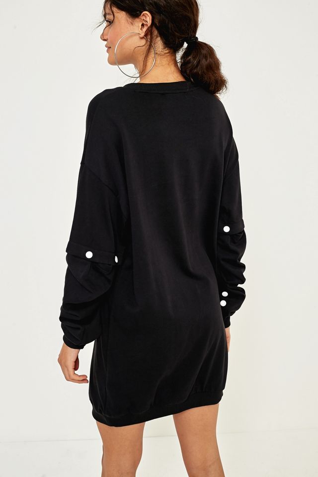 Gestuz Faith Wu-Tang Black Sweatshirt Dress #3