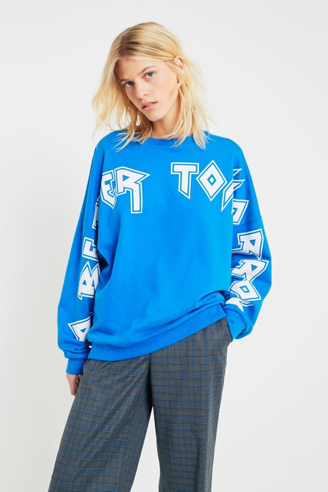 Gestuz Logan A Better Tomorrow Blue Pullover Sweatshirt #3