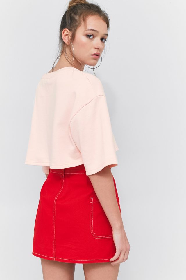 VFILES Pink Cropped T-Shirt #3