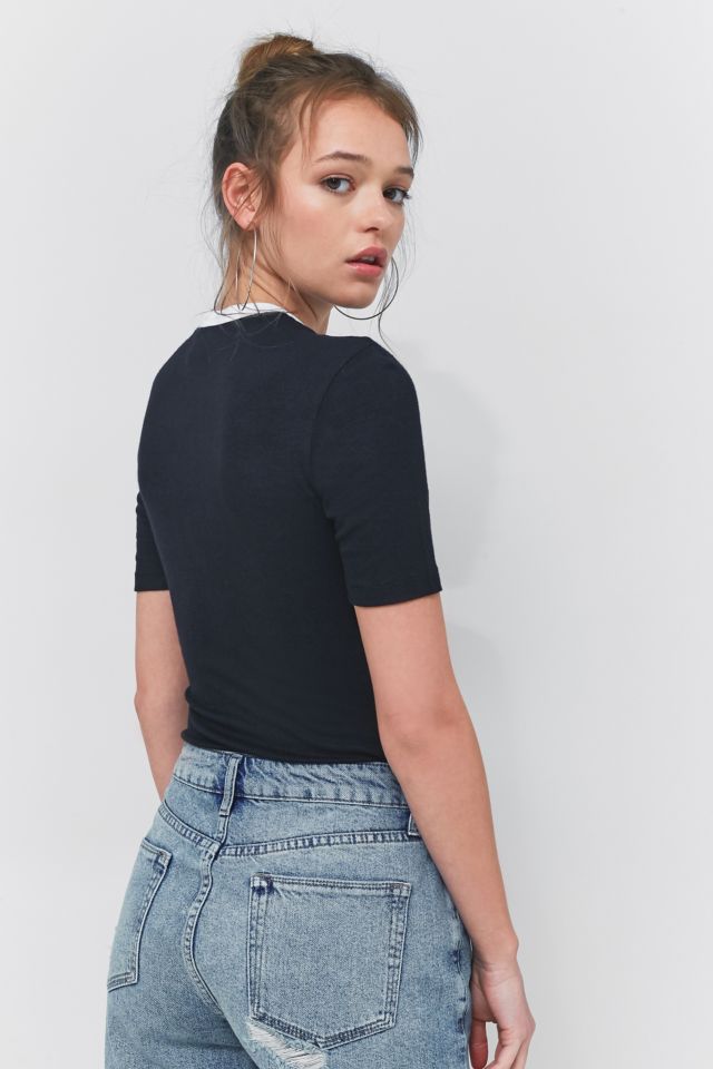 VFILES Black Bodysuit | Urban Outfitters DE