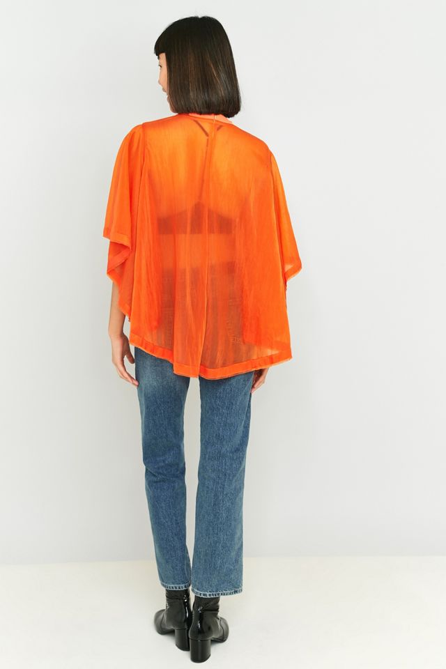 G.V.G.V. Naranja Sheer Flare Top #3