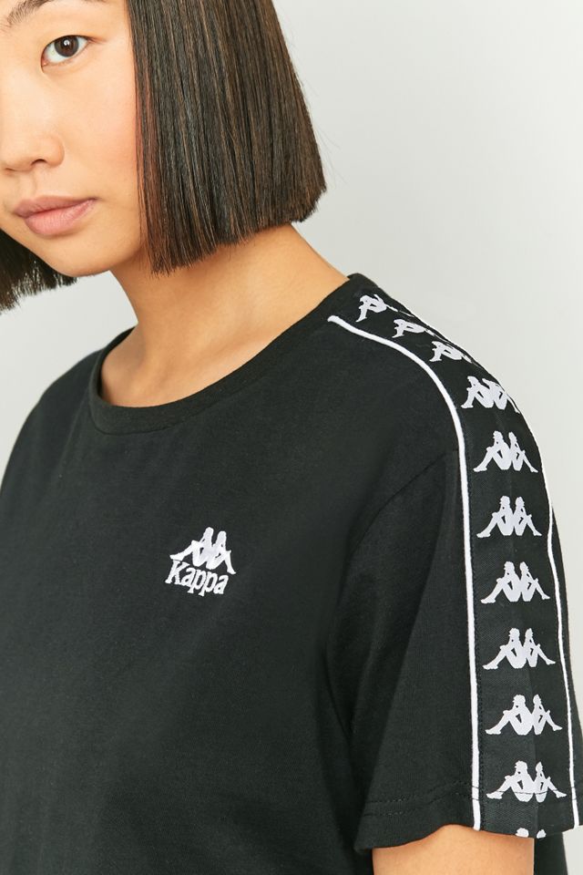 Kappa - T-shirt court rayé noir #1