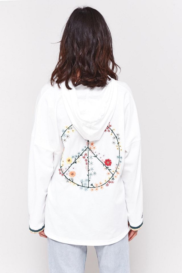 Felpa con cappuccio Lupe Crocheted Peace #1