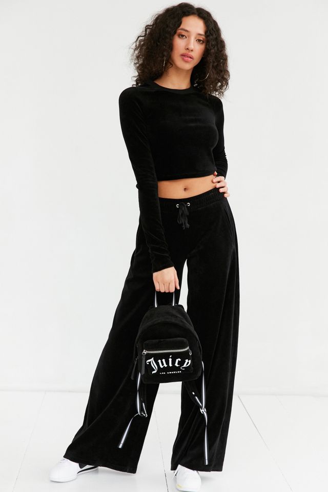 Juicy Couture para UO Manga Larga Cropped Velour Top #2