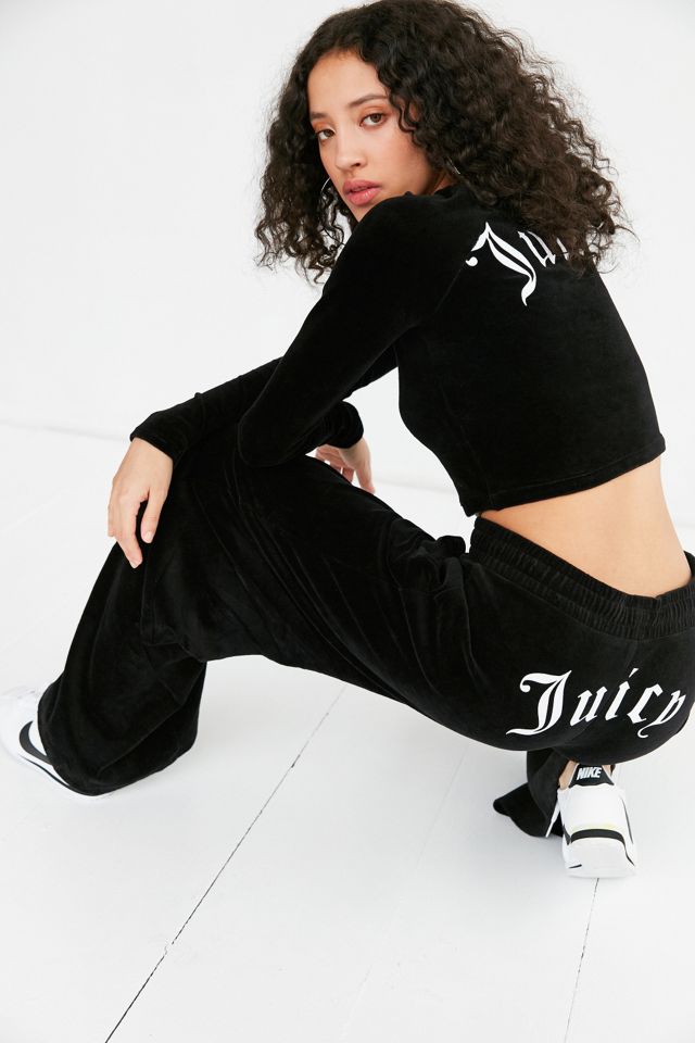 Juicy Couture para UO Manga Larga Cropped Velour Top #4