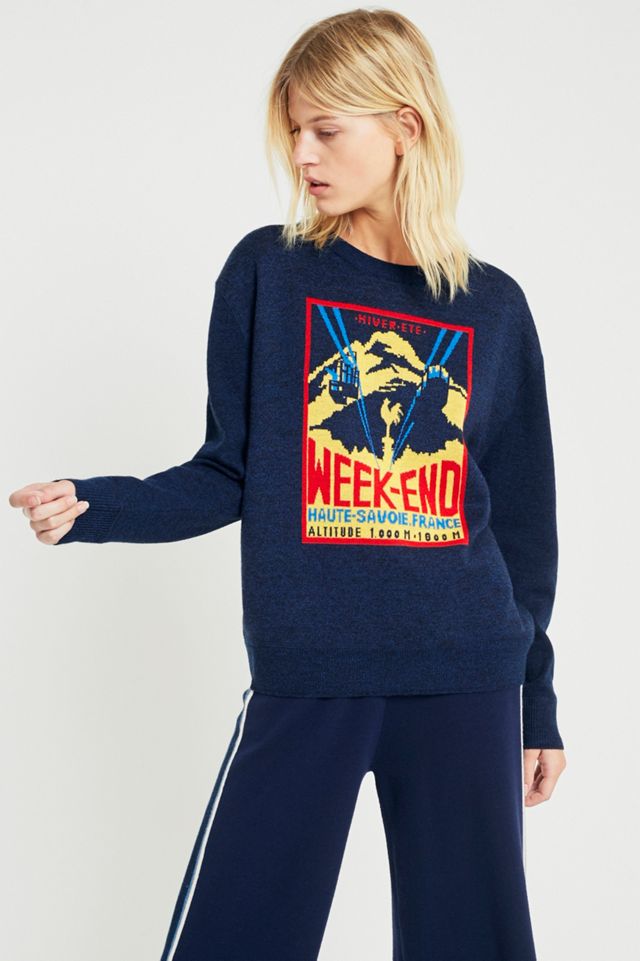 J.won Le Weekend Navy Blue Jumper #1