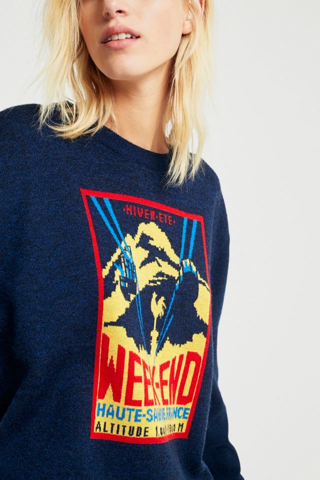 J.won Le Weekend Navy Blue Jumper #3