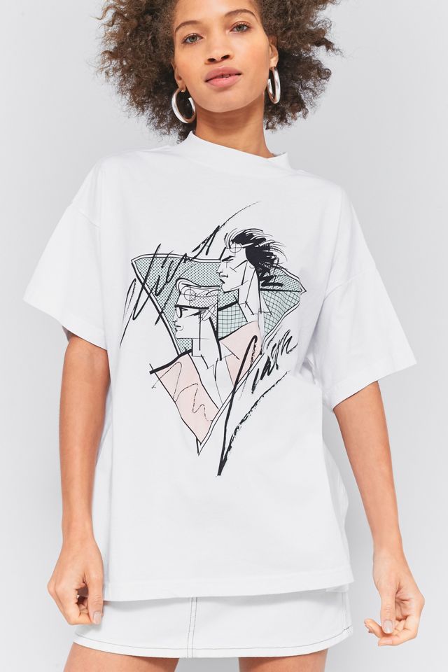 Client Liaison Sunblock White Mid-Sleeve T-Shirt #2