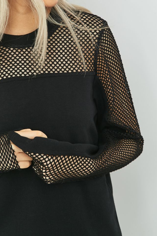 Cheap Monday Vice Black Mesh Sweatshirt #1
