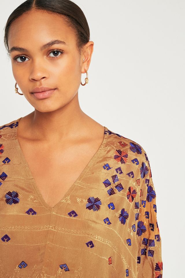 Free People Music In Time Top ricamato #3