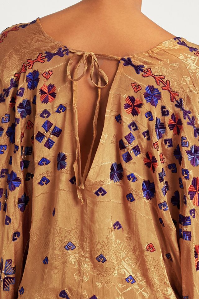 Free People Music In Time Top ricamato #4