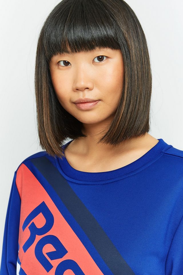 Reebok Blue Logo Stripe Sweatshirt #2