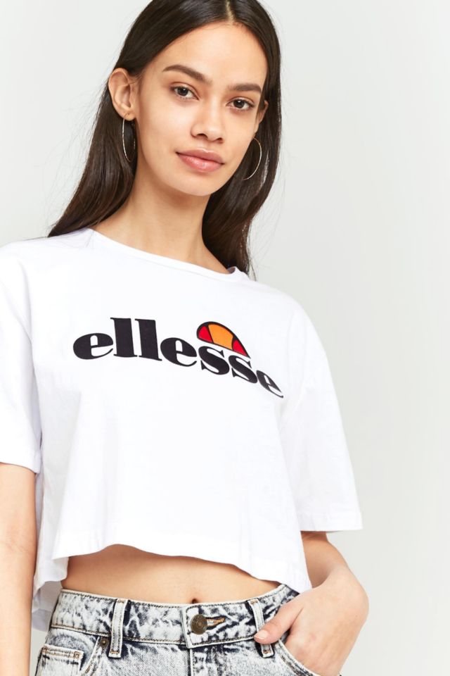 Ellesse Abriana Cropped T-Shirt | Urban Outfitters UK