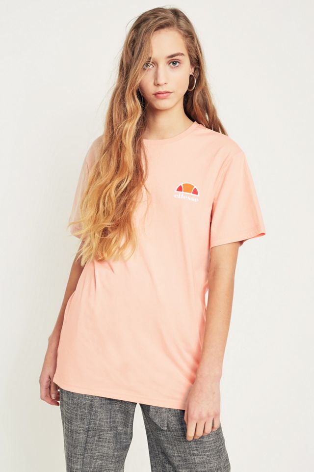 Ellesse Pink Logo T-Shirt Urban Outfitters UK