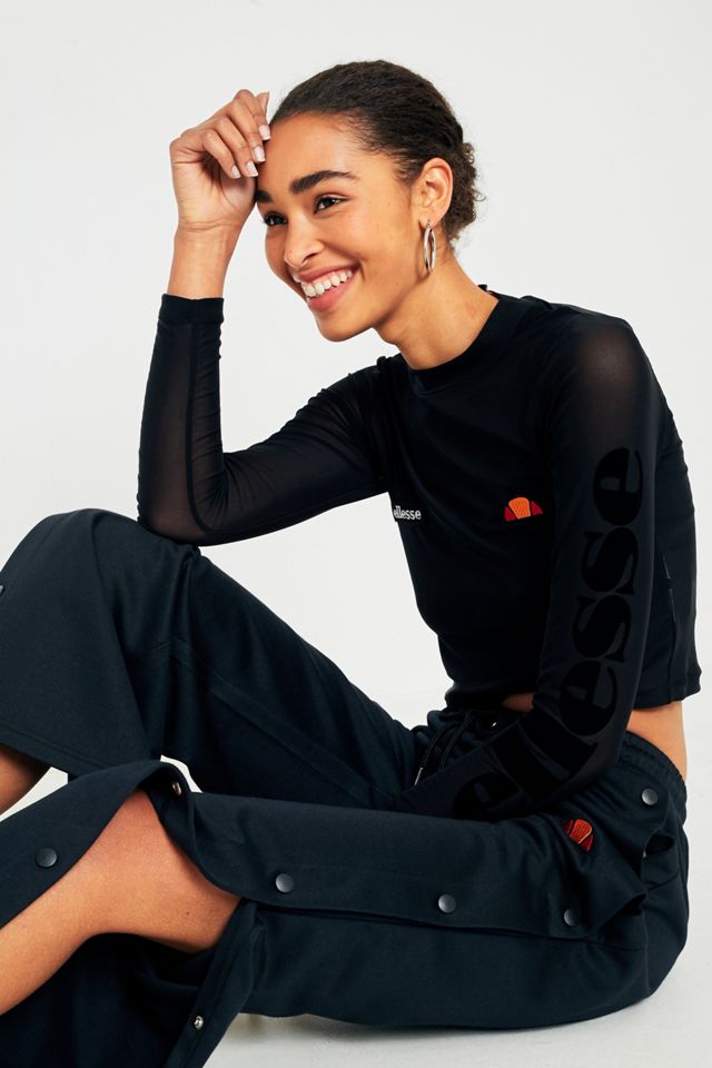 Ellesse Camicia Trasparente a Doppio Strato Cropped #1