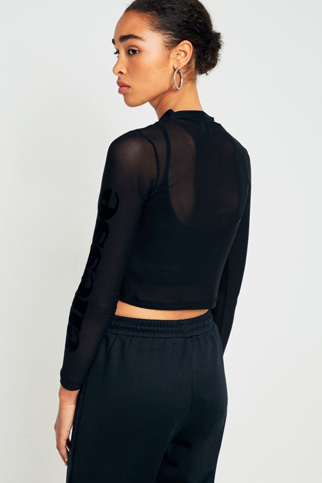 Ellesse Camicia Trasparente a Doppio Strato Cropped #3