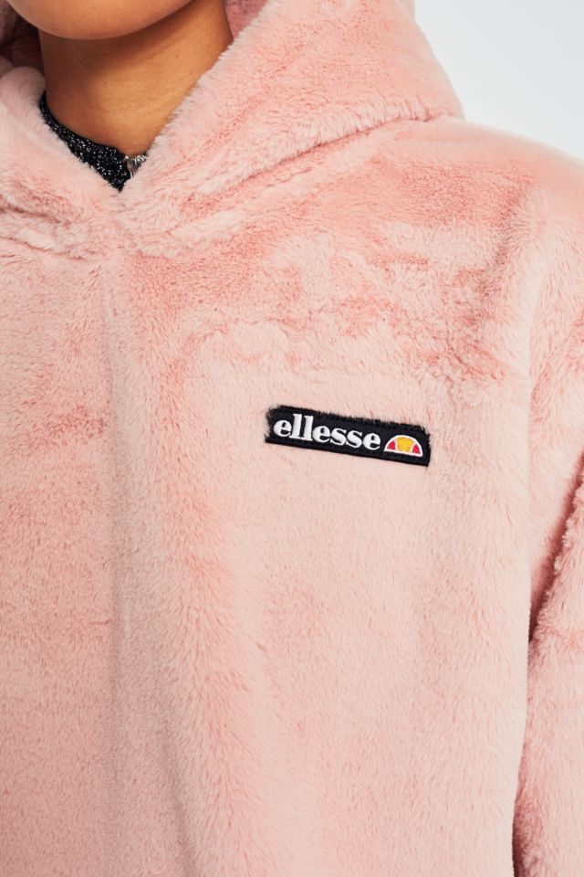 Ellesse faux fur on sale hoodie