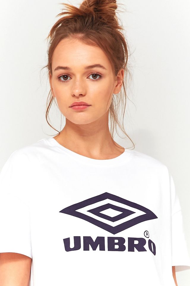 Umbro White Cropped Logo T-Shirt #2