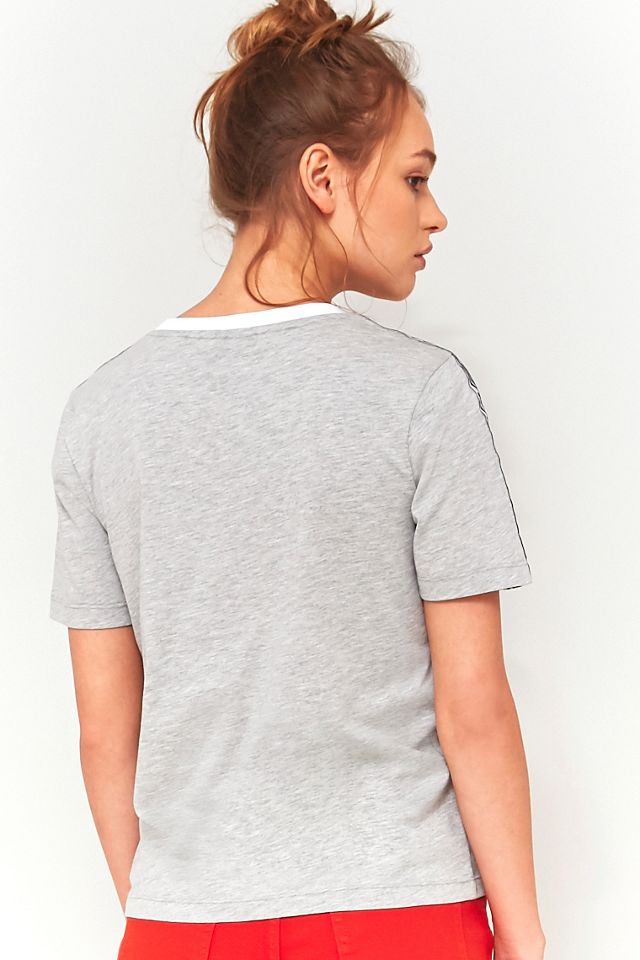 Umbro Retro Stripe Sleeve Grey T-Shirt #3