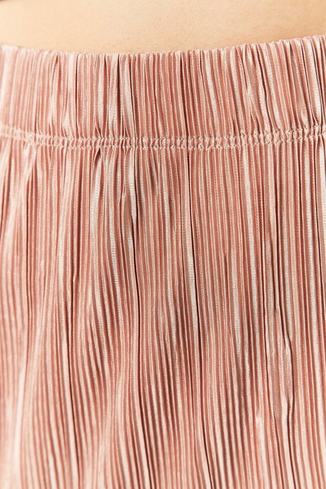 Light Before Dark Pleated Pink Midi Skirt #2