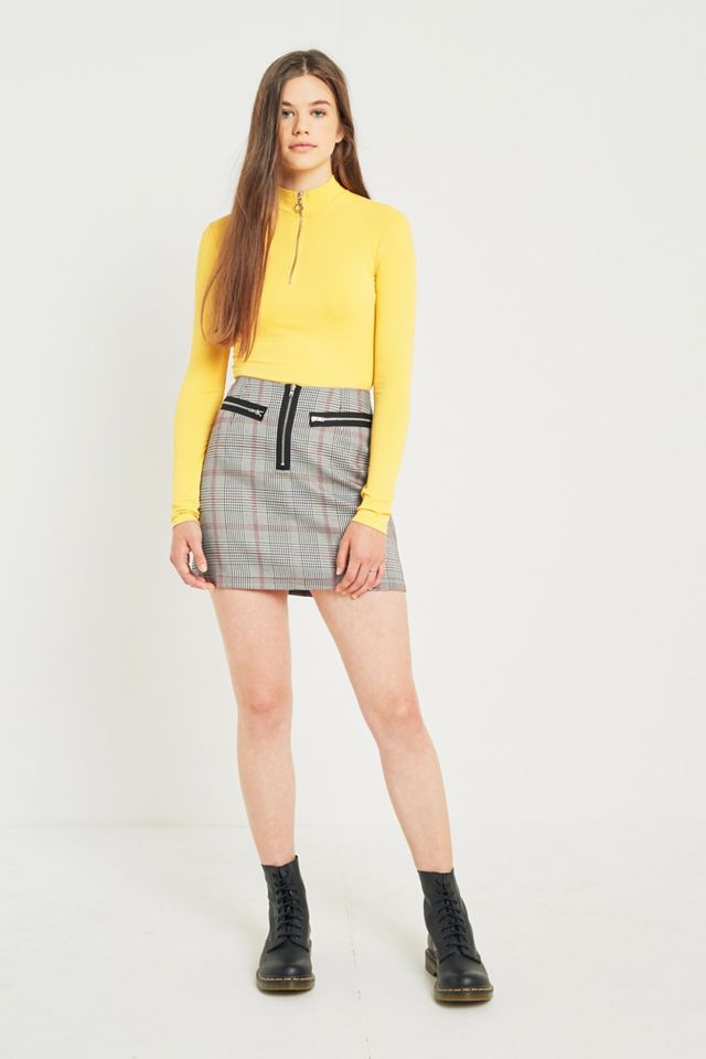 Urban Outfitters Checked Zip Mini Skirt #1
