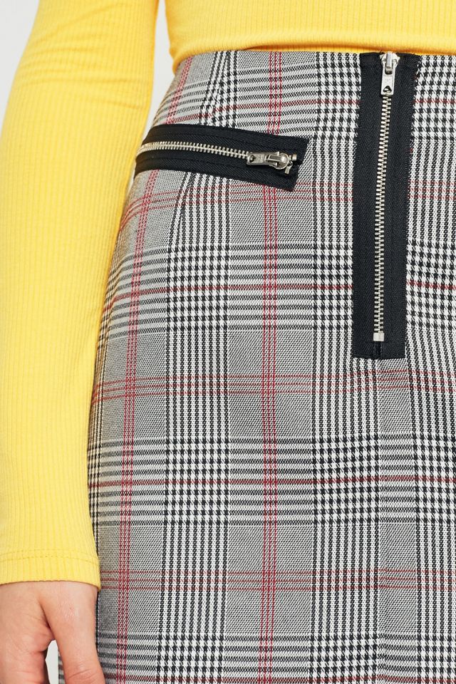 Urban Outfitters Checked Zip Mini Skirt #2