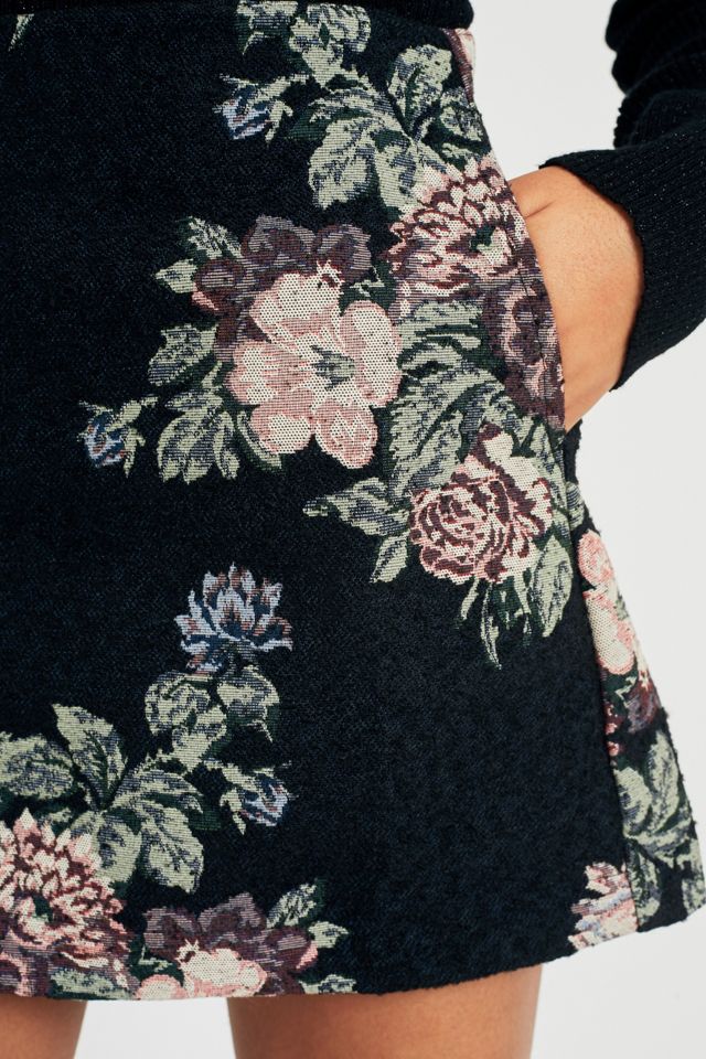 Pins & Needles Floral A-Line Mini Skirt #3