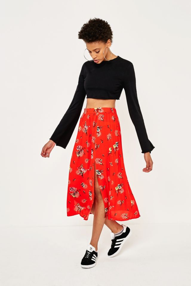 Urban outfitters best sale red skirt