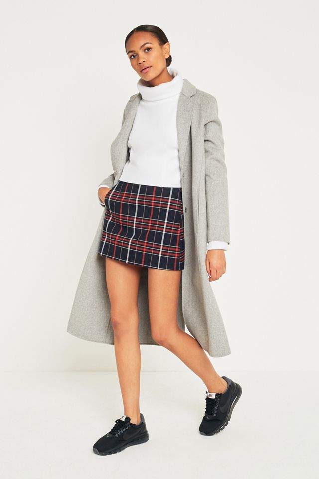 Light Before Dark Tartan Plaid Seamed Pocket Mini Skirt #4