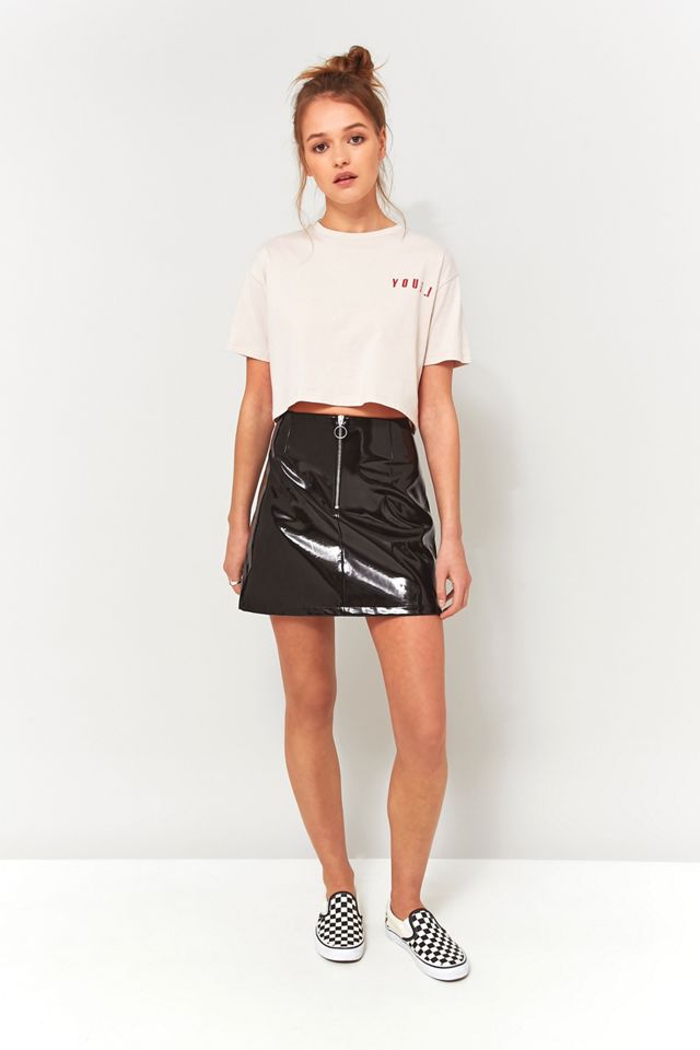 Light Before Dark Vinyl Mini Skirt #1
