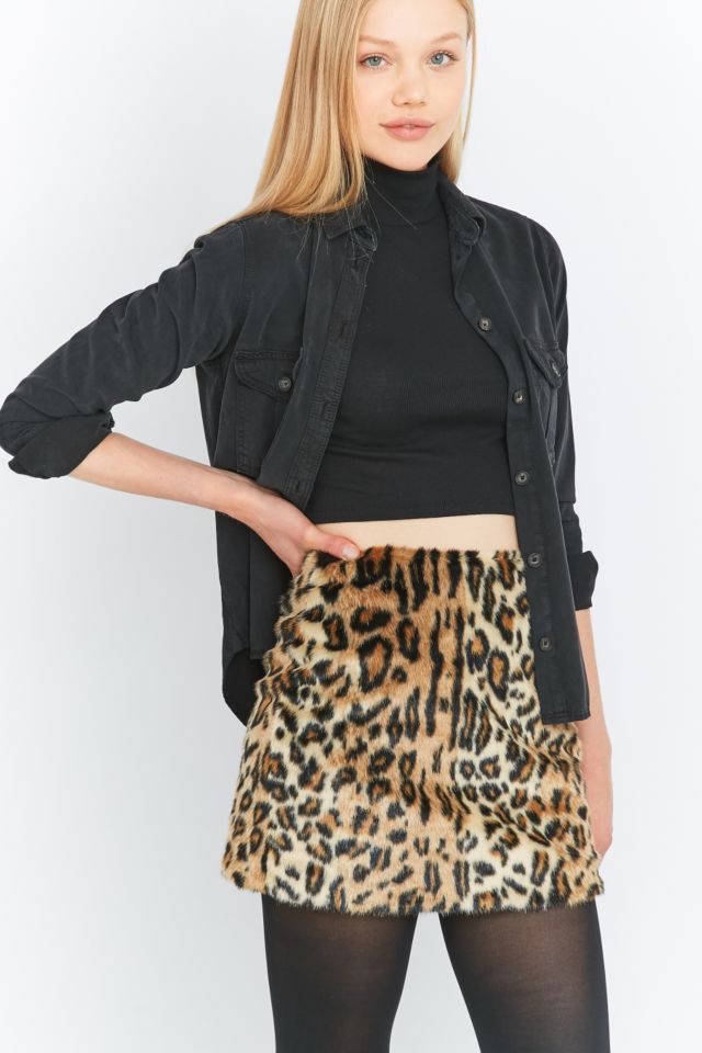 Leopard skirt outlet urban outfitters