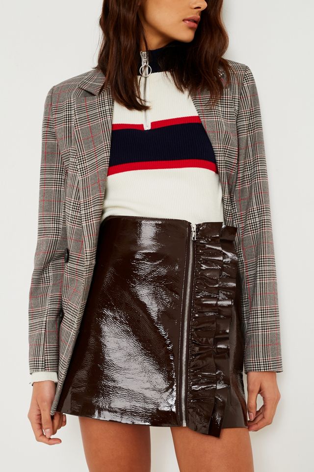 Urban Outfitters Vinyl Ruffle Pelmet Skirt #1