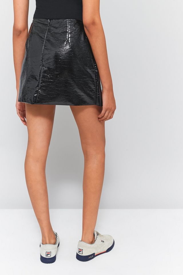 Light Before Dark Vinyl Buckle Mini Skirt #3