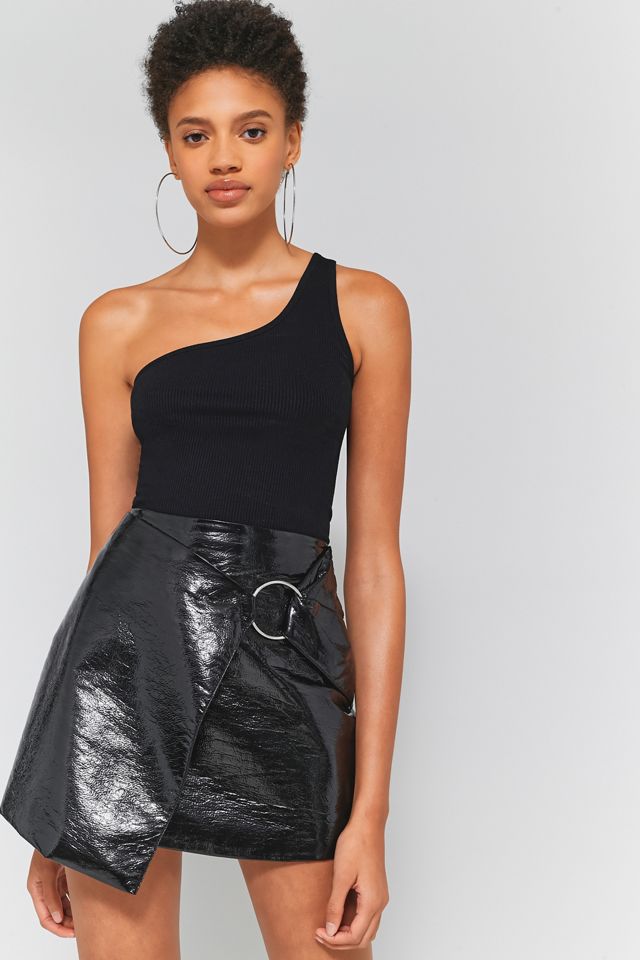 Light Before Dark Vinyl Buckle Mini Skirt #5