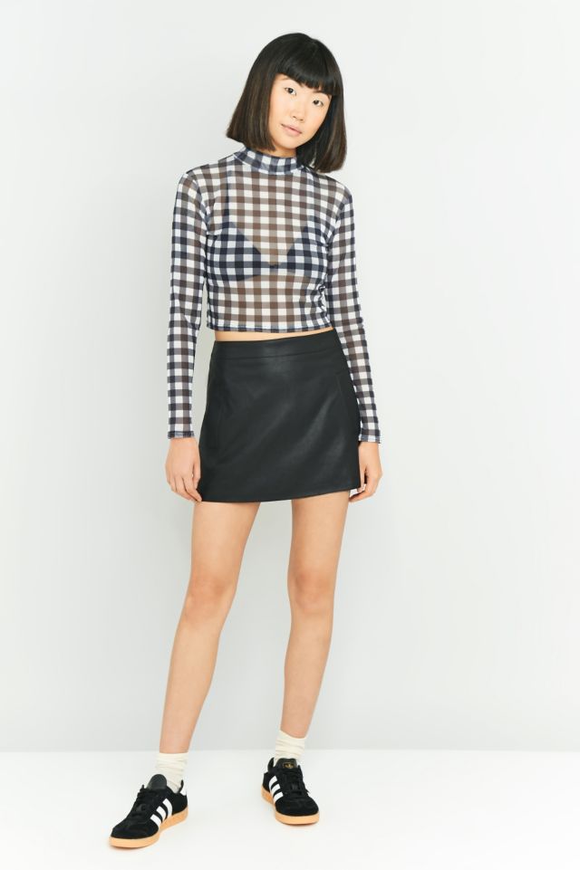 Urban Outfitters Welt Pocket Faux Leather Skirt | Urban Outfitters UK