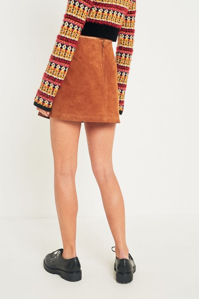 Urban Outfitters Suede Pelmet Mini Skirt #2