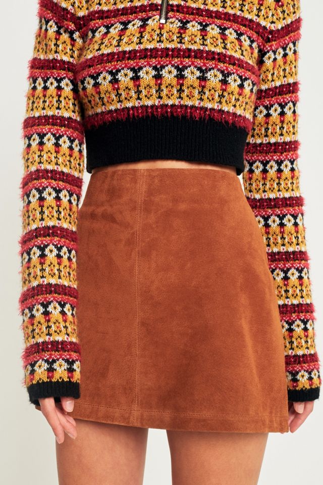 Urban Outfitters Suede Pelmet Mini Skirt #5