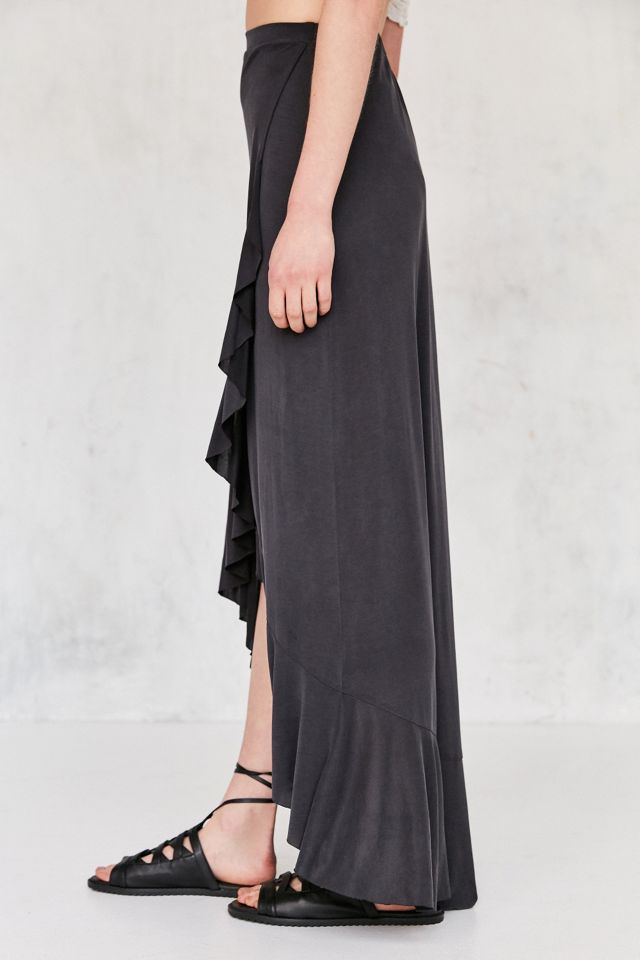 Ecote Aranza Ruffle Wrap Maxi Skirt #1