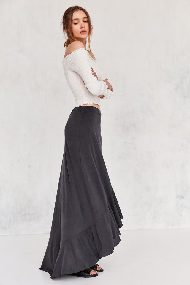 Ecote Aranza Ruffle Wrap Maxi Skirt #3