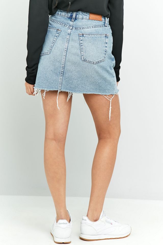 BDG 5-Pocket Notched Denim Mini Skirt #3