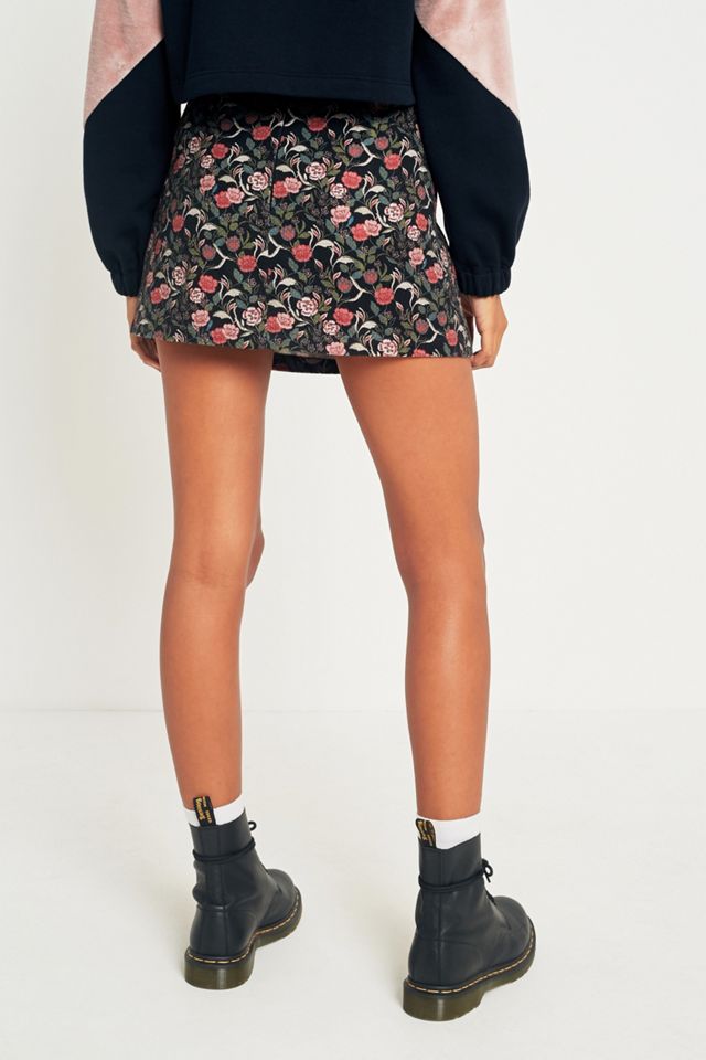 Urban Outfitters Floral Tapestry A-Line Mini Skirt #2