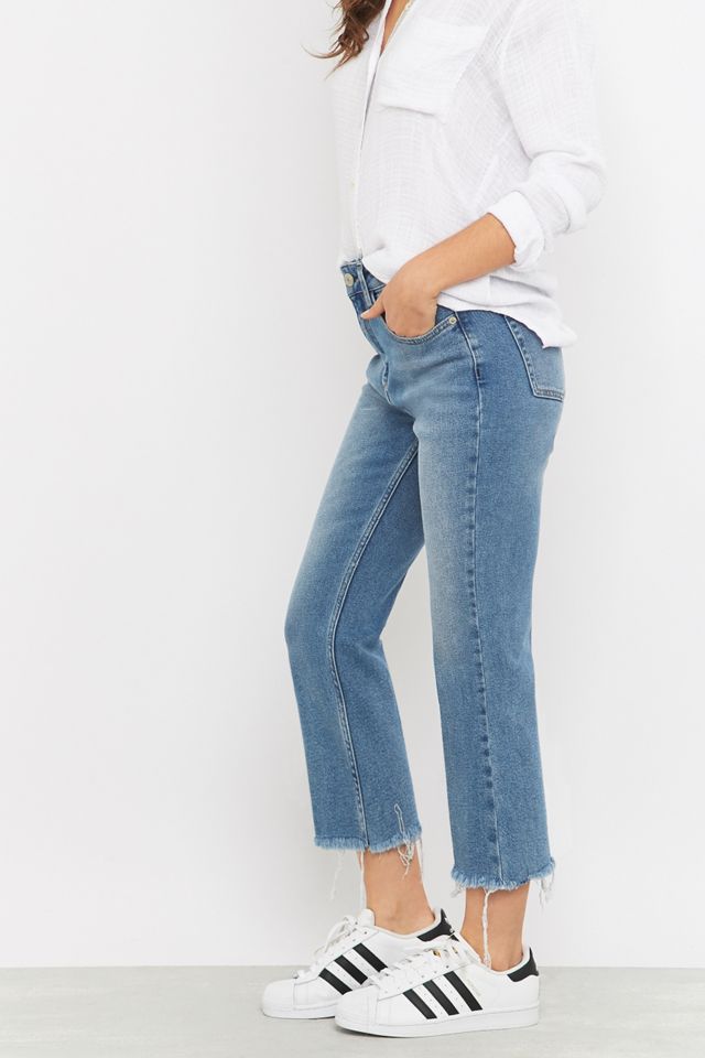BDG - Jean évasé vintage à bords bruts bleu #4