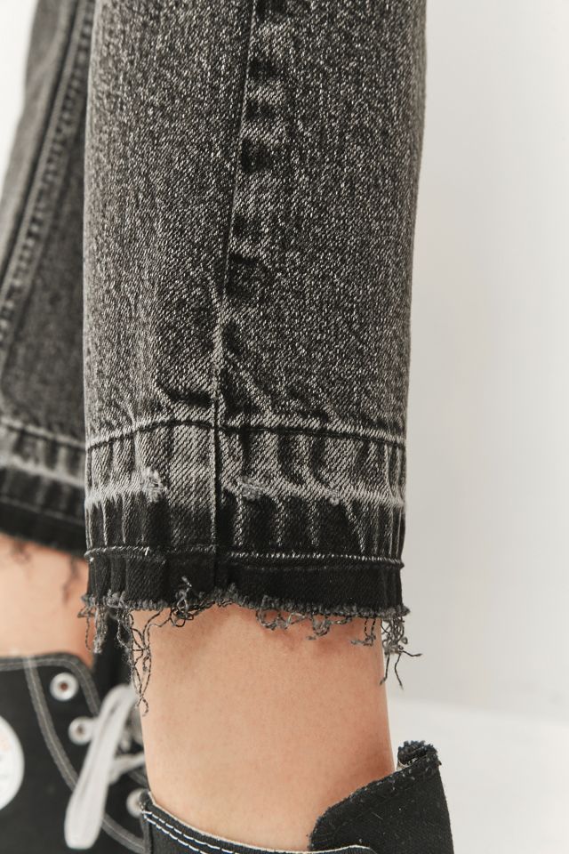 BDG Worn Black Cropped Kick Flare Jeans #5
