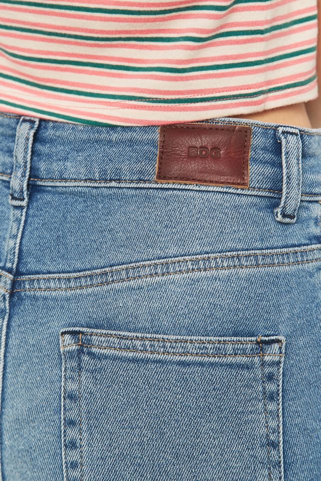 BDG Vita alta Raw Edge Blue Girlfriend Jeans #5