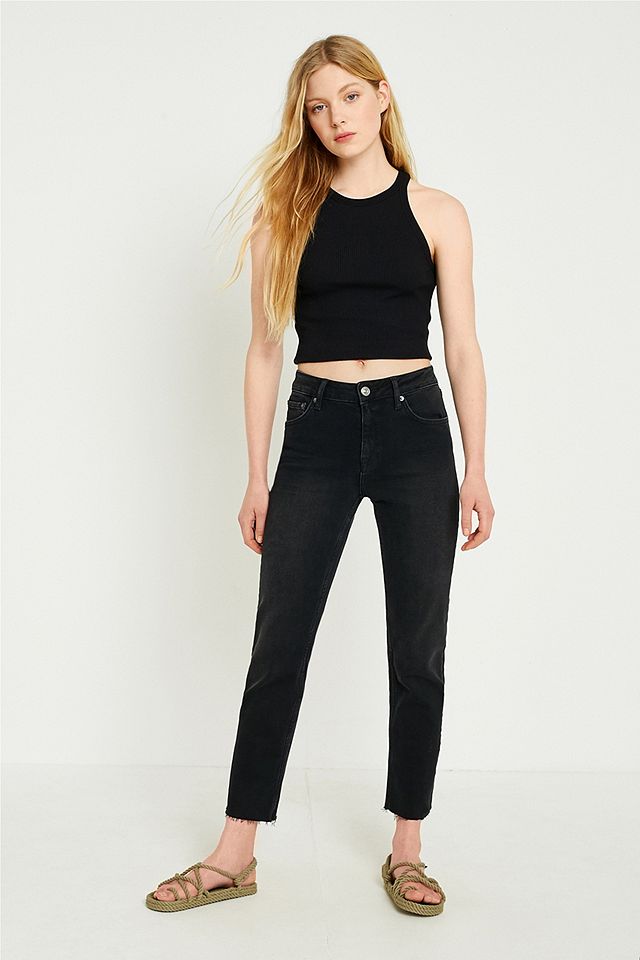 Axyl Black Straight Jeans | Urban